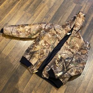 Men’s CARHARTT Camo Quilted Flannel-lined Jacket